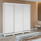 Guarda-roupa Casal Saion Plus 3 Portas 3 Gavetas Branco - Móv