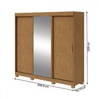 Guarda-roupa Casal Saion Plus 3 Portas 3 Gavetas Com Espelho