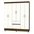 Guarda-roupa Casal San Diego 6 Portas 2 Gavetas Imbuia/champa