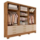 Guarda-roupa Casal San Diego 6 Portas 9 Gavetas Canelato/bril