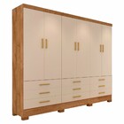 Guarda-roupa Casal San Diego 6 Portas 9 Gavetas Canelato/bril