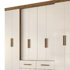 Guarda-roupa Casal San Lorenzo 8 Pt 4 Gv Baunilha Ecastanho W