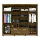 Guarda-roupa Casal San Lorenzo 8 Pt 4 Gv Baunilha Ecastanho W