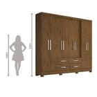 Guarda-roupa Casal San Lorenzo 8 Pt 4 Gv Castanho Wood