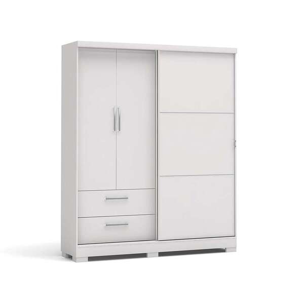 Guarda-roupa Casal Sanchezia 3 Pt 2 Gv Branco