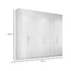 Guarda-roupa Casal Sandra 6 Pt 2 Gv Branco
