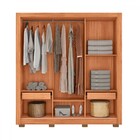 Guarda-roupa Casal Santiago 3 Portas 2 Gavetas Com Espelho Fr