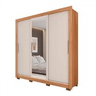 Guarda-roupa Casal Santiago 3 Portas 2 Gavetas Com Espelho Fr
