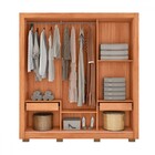 Guarda-roupa Casal Santiago 3 Portas 2 Gavetas Com Espelho Fr