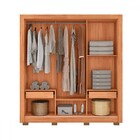 Guarda-roupa Casal Santiago 3 Portas 2 Gavetas Espelhado Frei