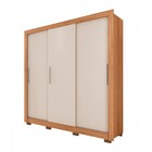 Guarda-roupa Casal Santiago 3 Portas 2 Gavetas Freijo/off Whi