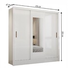 Guarda-roupa Casal Santiago 3 Portas 3 Gavetas Com Espelho Br