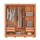 Guarda-roupa Casal Santiago 3 Portas 4 Gavetas Com Espelho 80