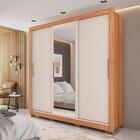 Guarda-roupa Casal Santiago 3 Portas 4 Gavetas Com Espelho 80