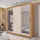 Guarda-roupa Casal Santiago 3 Portas 4 Gavetas Com Espelho Fl