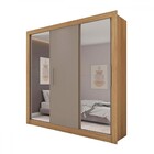 Guarda-roupa Casal Santiago 3 Portas 4 Gavetas Com Espelho Fl