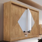 Guarda-roupa Casal Santorini 2 Portas 4 Gavetas Espelhado 100