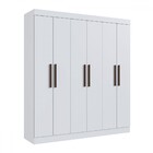 Guarda-roupa Casal Sartori 6 Portas 2 Gavetas 100% Mdf Branco