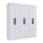 Guarda-roupa Casal Sartori 6 Portas 2 Gavetas 100% Mdf Branco