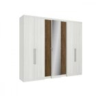 Guarda-roupa Casal Selecto Glass 7 Portas Com Espelho Thb