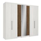 Guarda-roupa Casal Selecto Glass 7 Portas Com Espelho Thb