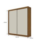 Guarda Roupa Casal Sem Espelho 2 Portas 3 Gavetas São Paulo F