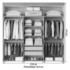 Guarda-roupa Casal Sem Espelho 6 Portas De Abrir Itá Havana –