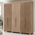 Guarda-roupa Casal Sem Espelho 6 Portas De Abrir Itá Havana –