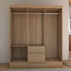 Guarda-roupa Casal Sena Slim 6 Portas 2 Gavetas Amêndola Touc