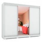 Guarda-roupa Casal Serena 3 Portas 3 Gavetas 2,22 Metros Com