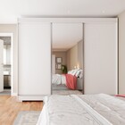 Guarda-roupa Casal Serena 3 Portas 3 Gavetas 2,22 Metros Com