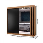 Guarda-roupa Casal Seul 100% Mdf 2 Portas 4 Gavetas Com Espel