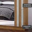 Guarda-roupa Casal Seul 100% Mdf 2 Portas 4 Gavetas Com Espel