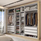 Guarda-roupa Casal Severo 6 Portas 6 Gavetas Capuccino/terrac