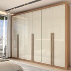Guarda-roupa Casal Severo 6 Portas 6 Gavetas Cinamomo/off Whi
