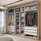 Guarda-roupa Casal Severo 6 Portas 6 Gavetas Cinamomo/off Whi