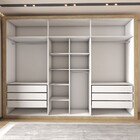 Guarda-roupa Casal Severo 6 Portas 6 Gavetas Com Espelho Capu