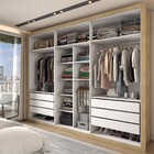 Guarda-roupa Casal Severo 6 Portas 6 Gavetas Com Espelho Capu