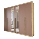 Guarda-roupa Casal Severo 6 Portas 6 Gavetas Com Espelho Capu