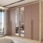 Guarda-roupa Casal Severo 6 Portas 6 Gavetas Com Espelho Capu