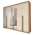 Guarda-roupa Casal Severo 6 Portas 6 Gavetas Com Espelho Cina