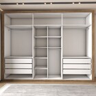 Guarda-roupa Casal Severo 6 Portas 6 Gavetas Ipê/off White -