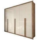 Guarda-roupa Casal Severo 6 Portas 6 Gavetas Ipê/off White -