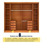 Guarda-roupa Casal Sevila 6 Portas 8 Gavetas 31579 Cinamomo -