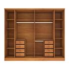 Guarda-roupa Casal Sevila 6 Portas 8 Gavetas 31579 Cinamomo/o