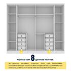 Guarda-roupa Casal Sevila 6 Portas 8 Gavetas 31579 Neve/neve