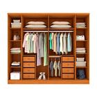 Guarda-roupa Casal Sevila 6 Portas 8 Gavetas Cinamomo/off Whi