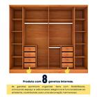 Guarda-roupa Casal Sevila 6 Portas 8 Gavetas Cinamomo/off Whi