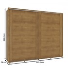 Guarda-roupa Casal Sevilha 2 Portas 4 Gavetas 40230628 Freijó