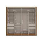 Guarda-roupa Casal Sevilha 2 Portas 4 Gavetas 40230634 Freijó